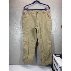 Carhartt Pants Tan Rugged Flex Relaxed Fit Canvas Work Pants Mens Size 38x28